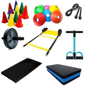 Kit Funcional Com 16 Ítens - Escada +Roda + Cone+ Prato