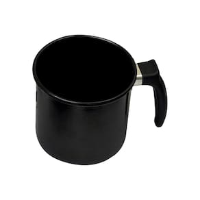 Caneco Esmaltado Preto Liso de 14 cm - Capacidade 1,8 lts