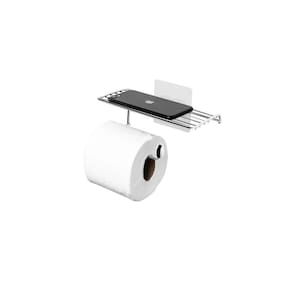 Suporte Para Papel Higiênico com Porta Celular Sem Furar - Utimil