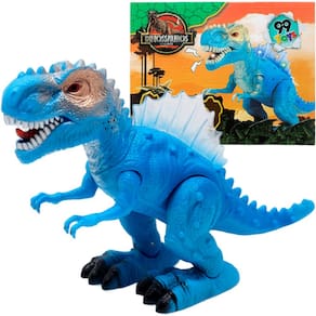 Brinquedo Tiranossauro Rex Dino Com Luz LED Movimentos Sons