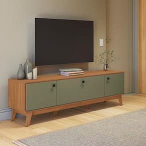 Rack Kappesberg 3 Portas Canela/Verde Frevo 180cm