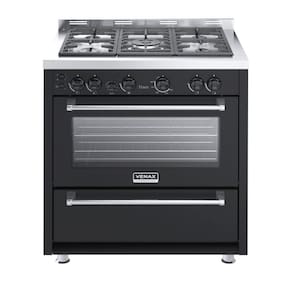 Fogão 5 Bocas Venax Temis a Gas Mesa de Inox 220v Preto
