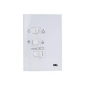 Controle para Ventilador de Teto MarGirius Sleek 4x2 3 Velocidades com Capacitor 200W Branco