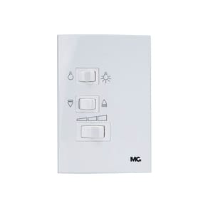Controle para Ventilador de Teto MarGirius Sleek 4x2 3 Velocidades com Capacitor 200W Branco
