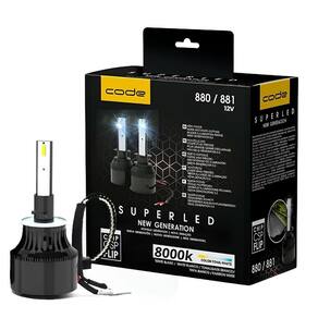 Kit Super Led Automotivo Encaixe H27 880 881 12V 8000K Carro