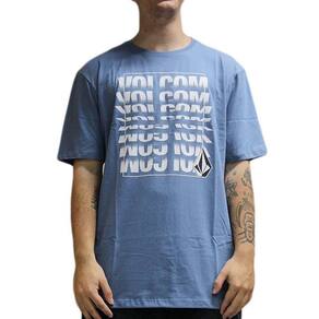 Camiseta Volcom Flip Thru WT25 Masculina Azul