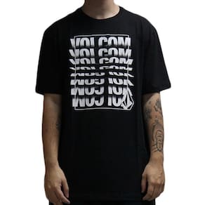 Camiseta Volcom Flip Thru WT25 Masculina Preto