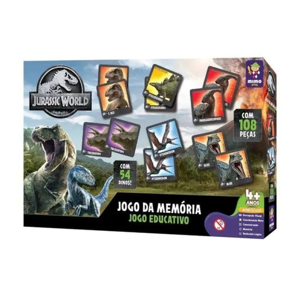 Jogo Super Memoria 108pcs Jurassic 2046 - Mimo