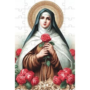 Quebra-Cabeça Religioso Cognitivo Santa Terezinha 35 Peças