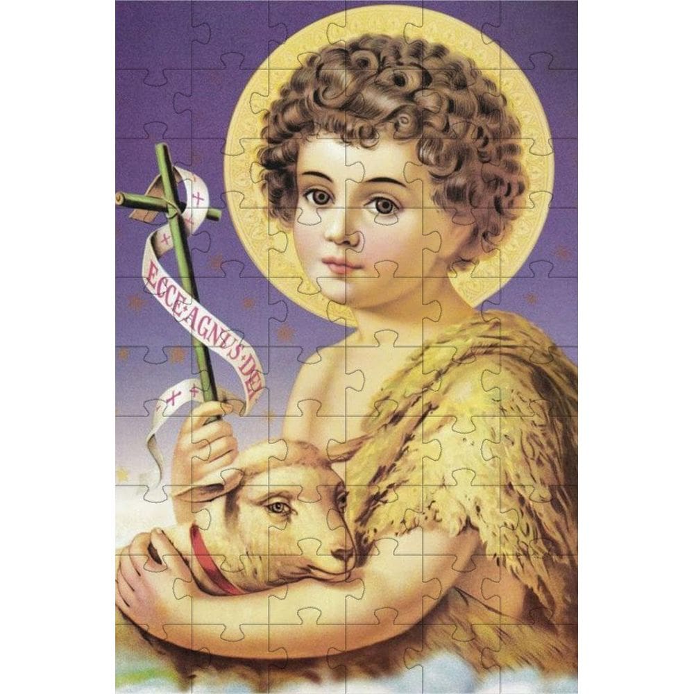 Quebra-Cabeça Religioso Cognitivo São João 35 Peças Mdf