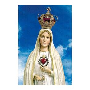 Quebra-Cabeça Religioso Nossa Senhora Fátima 35 Peças Mdf