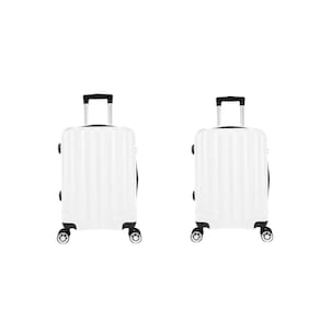 Kit Mala de Viagem abs 2 peças Adventure e Action Fortt Branca - MAB01-BR