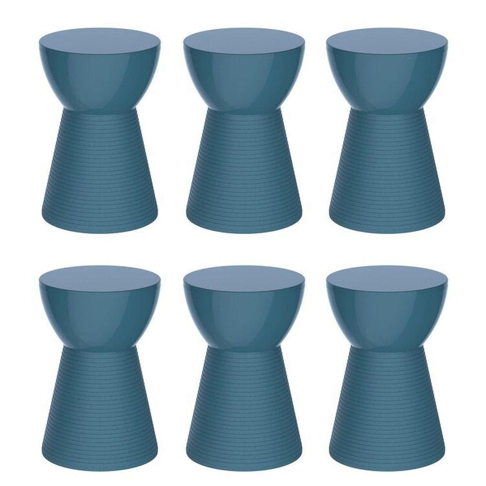 Conjunto com 6 Banquetas Sili Lazuli