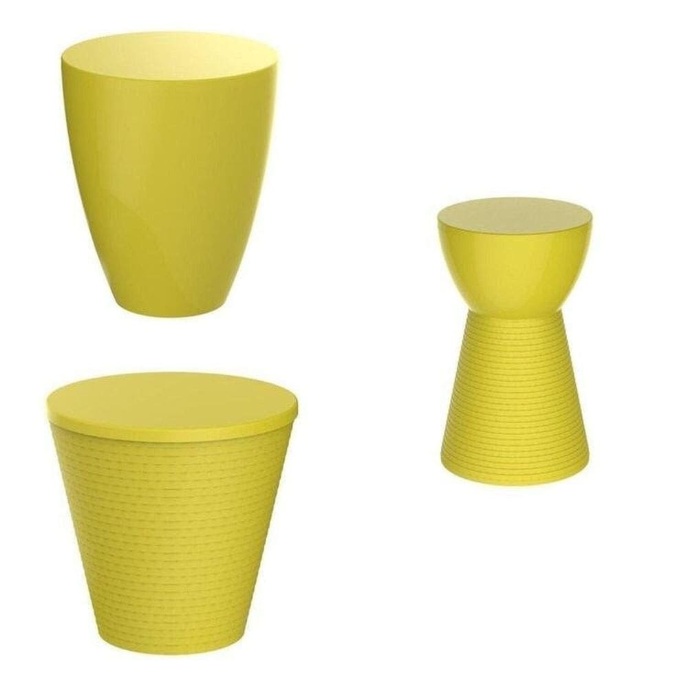Conjunto com 3 Banquetas Limão Siciliano