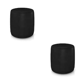 Puff Redondo Orgânico para Sala Kit 2 Malu Sintético PU M11 - D`Rossi
