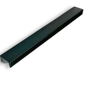 Puxador de Armário Preto 20cm Líbero Nuevo Torralba Cava Invertida Facetato