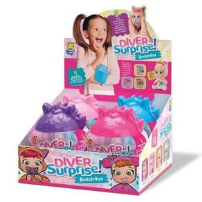 Diver Surprise Bolsinha-Boneca mama e chora + surpresas - Divertoys