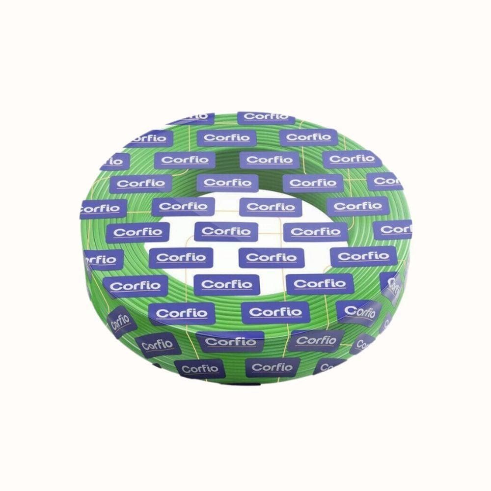Rolo Com 100m De Cabo De Cobre 750v 1,5mm² Verde - Corfio