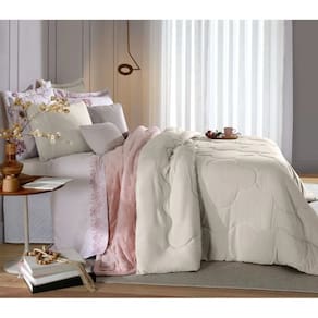 Edredom Toque De Algodão 250 Fios Casal 220x240cm - Antilope