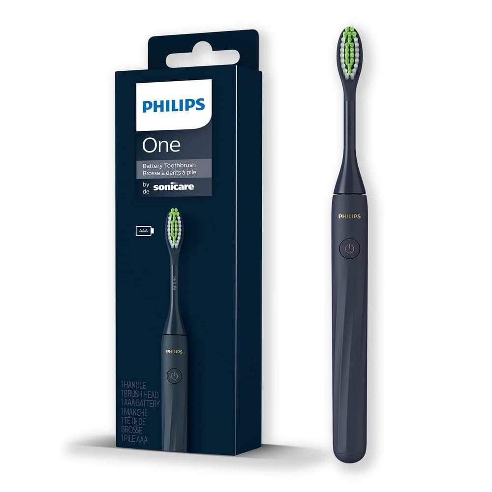 Escova de dentes elétrica Philips One Sonicare HY1100/54 preta