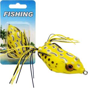 Kit 8 Anzol Isca Sapo Artificial Equipamento Para Pesca 10g