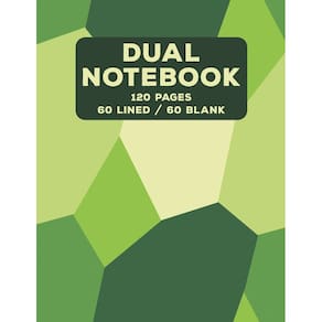 Caderno Dual Genérica 120 páginas (60 pautadas e em branco pela faculdade)