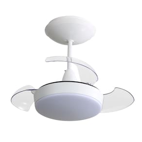 Ventilador De Teto Aliseu Retrátil Pro - Branco - Com Controle Remoto - Diâmetro Aberto 56.4