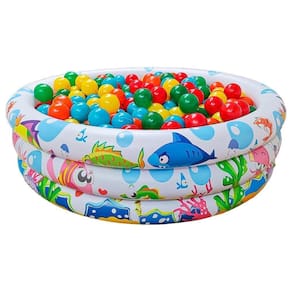Piscina Infantil 180 Litros Fundo Do Mar + 50 Bolinhas