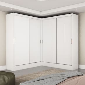 Closet Casal Duplo Belém 4 Portas 4 Gavetas Carioca Móveis