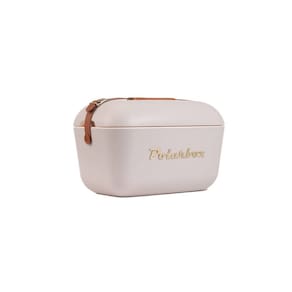 Bolsa Térmica Cooler Retrô Com Alça Em Couro 20 Litros - Perola