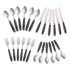 Conjunto Talheres 24 Peças com Suporte N2450441 - Quanhe