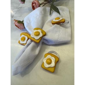 Unidade de Anel para guardanapo pão com ovo