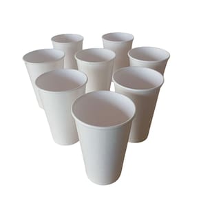 Kit 8 Copos de Papel Coloridos Biodegradáveis Descartáveis Aniversário Comemorações Festas