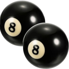 Kit 6 Bolas 8 Preta Numerada Sinuca Bilhar Profissional 52mm