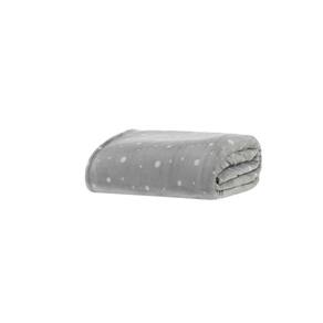 Cobertor Blanket Estampado Toque De Seda - Casal - Prata Poá
