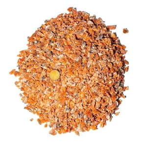 1 kg Calcita Laranja Pó ou farelo Pedra Bruta Natural Moida