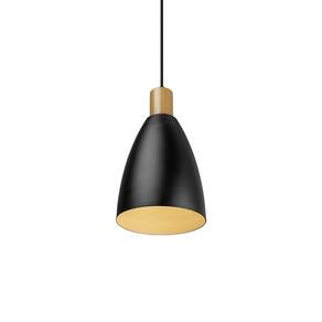 Lustre Pendente Blumenau Ceci E27 Bivolt Preto/Dourado