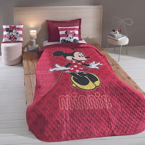 Cobre Leito Cama Solteiro Minnie Romântica 1,60m X 2,35m