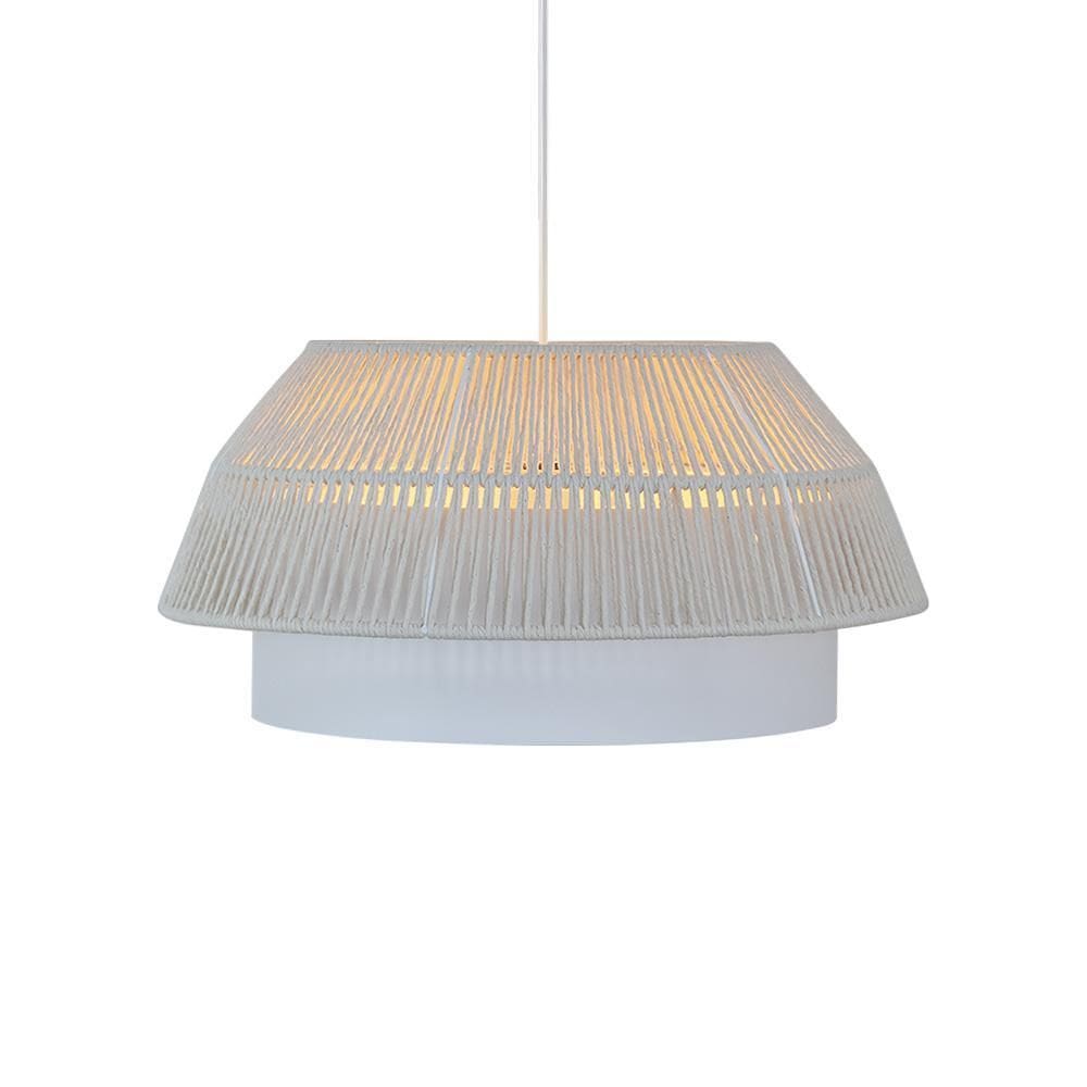 Lustre Pendente Blumenau Gaia 50Cm E27 Bivolt Branco