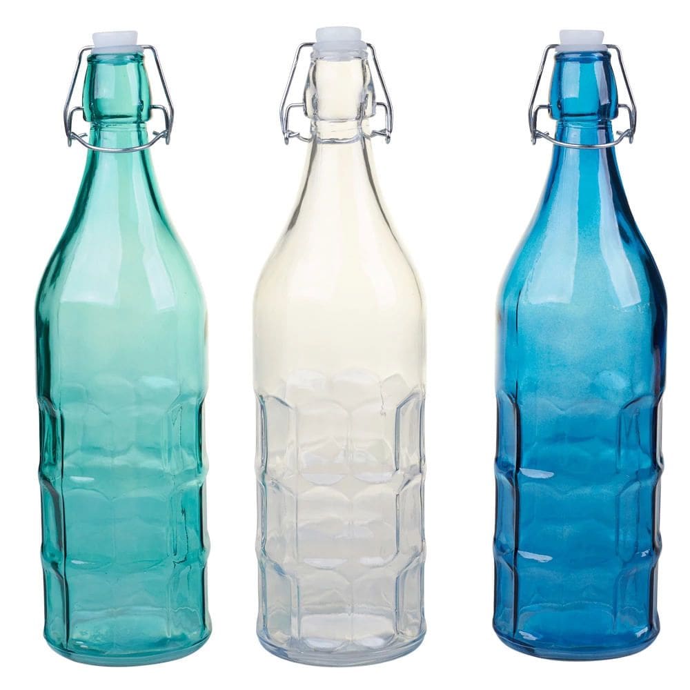 Garrafa de Vidro Geladeira Cazza Veneza em Vidro 1L - Item Variado