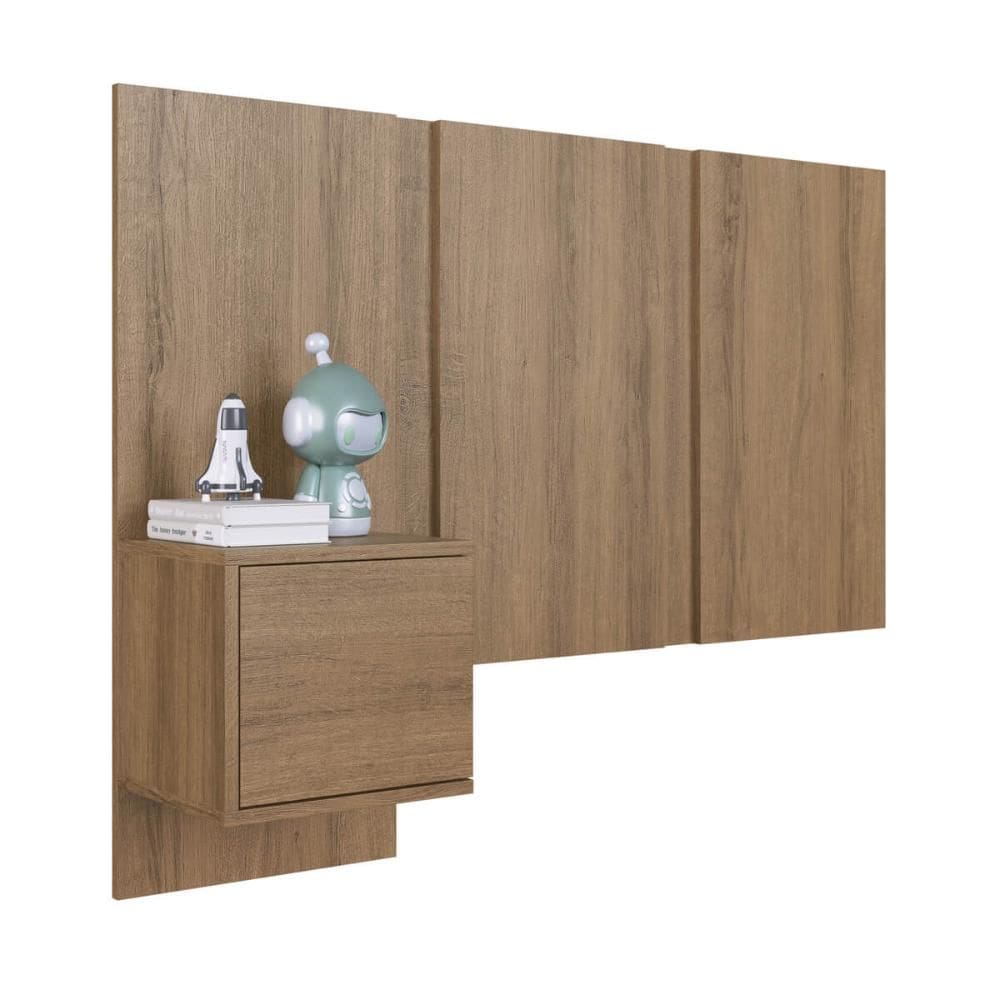 Cabeceira Solteiro com Mesa de Cabeceira Extensível PL1090 120x90cm - Art In Móveis