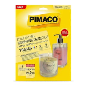 Etiqueta Cristal TR6585 com 5 unidades - Pimaco
