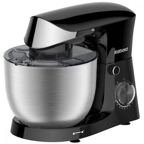 Batedeira Itatiaia Midi Tigela Inox 12 Velocidades Inox/Preto 4,5L 110V