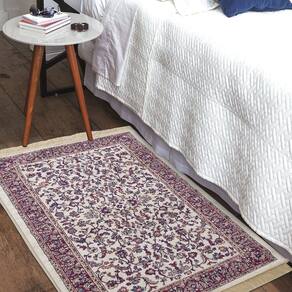 Tapete Belga de Veludo com Franja Clássico Importado - Jolitex - Bree - 66x180cm