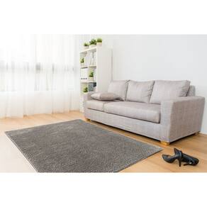 Tapete Vip Class Pelo Baixo Antiderrapante - Jolitex - Cinza - 140x200cm