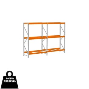 Mini Porta Pallet 500kg 1 Inicial 1 Continuação 2,55m Comprimento 2,00m x 1,20m x 80cm