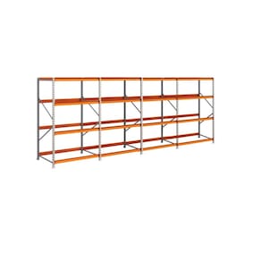 Mini Porta Pallet 250kg 1 Inicial 3 Continuações 7,45m Comprimento 2,00m x 1,80m x 60cm 4 Níveis