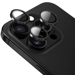 Película para câmera iPhone 16 Pro/ 16 Pro Max, Originais iPlace, Aro Preto