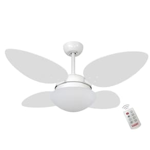 Ventilador Volare Petalo Quad Branco 127v E Controle Remoto