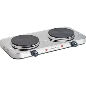 Fogao Portatil Eletrico De Bancada 2 Bocas 2000w 110V